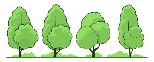 夏天树组图片下载