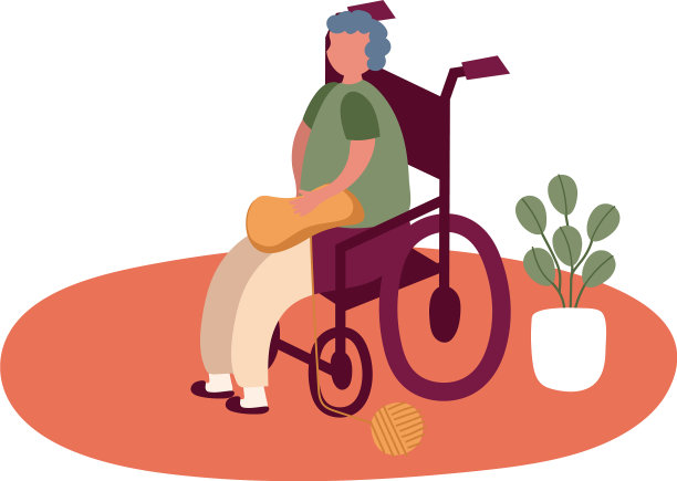 老人在家坐轮椅活动免费图片下载