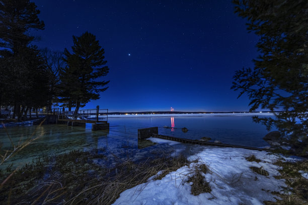 切河大坝黄昏图片下载