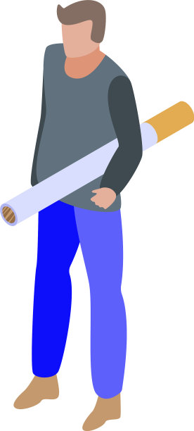 烟瘾图标等距风格图片下载