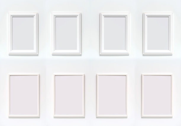 相框肖像在白色的背景图片下载