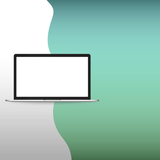 现代光滑笔记本电脑隔离在白色eps10图片下载