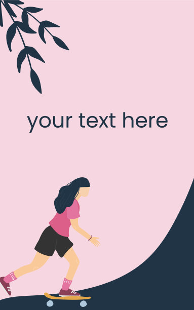 年轻女子滑板运动的生活方式图片下载