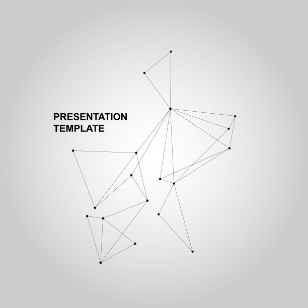 横幅设计与几何图形相连图片下载