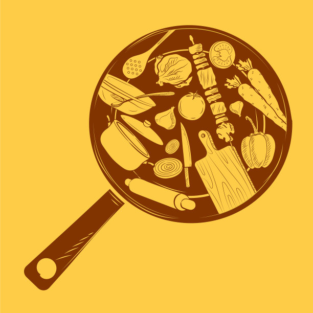 健康新鲜的水果和蔬菜，配有厨房图片下载