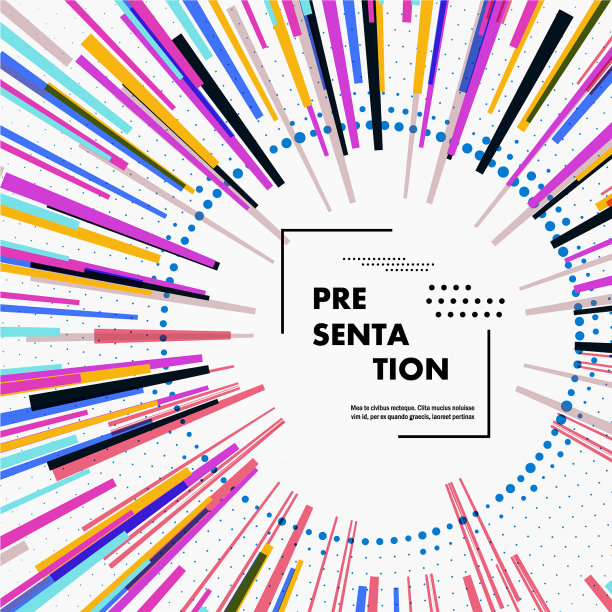 带突发的抽象圆形几何背景图片下载