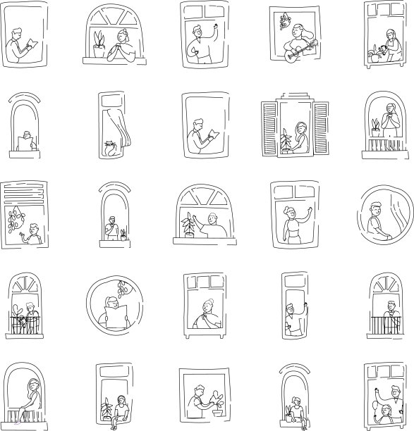 将隔离活动集中在公寓内图片下载