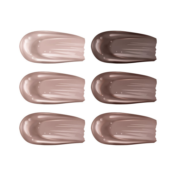 粉底质地细腻，不同肤色图片下载