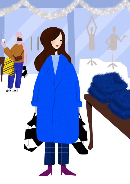 圣诞购物图片下载