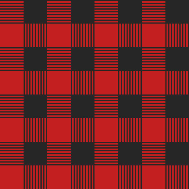 格子无缝图案红色纺织品模板图片下载