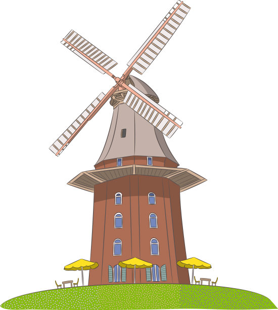 不来梅的老风车图片下载