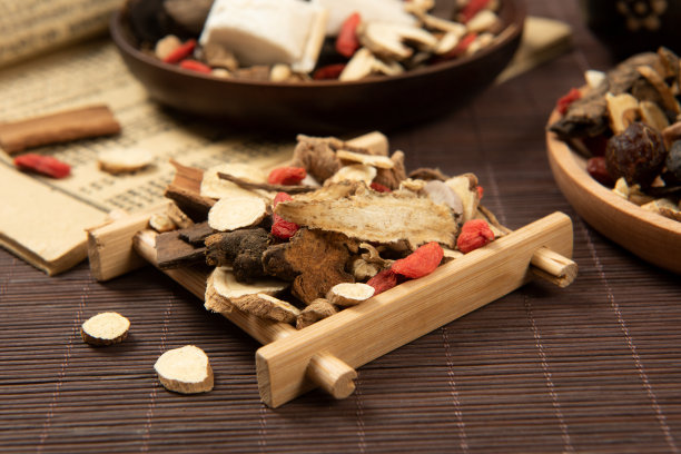 中草药选择背景图片下载