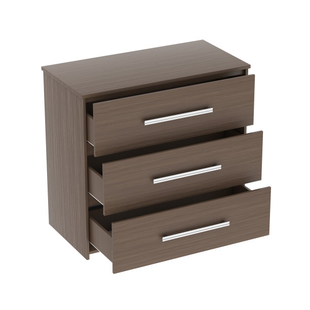 浴室或卧室的抽屉。棕色的木箱，抽屉开着图片下载