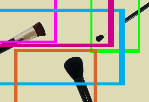 化妆刷的抽象图片下载