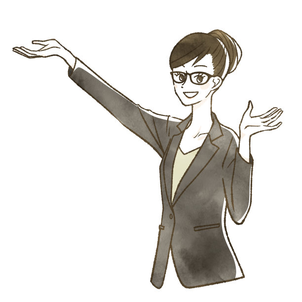 领路的穿西装的女人图片下载