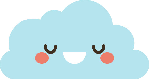 可爱云卡通设计图片下载