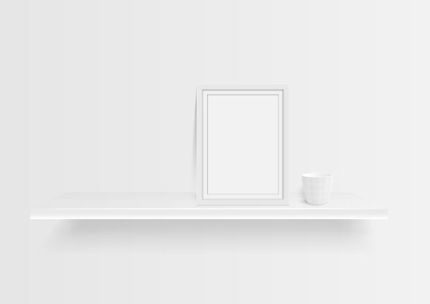 相框和白色架子图片下载