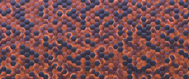 炽热发光的金属电池。抽象的背景。图片下载