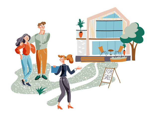 房地产经纪人在展示房子图片下载