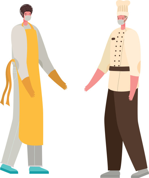 男厨师和厨师的面具设计图片下载