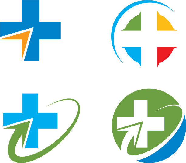 医疗十字图标设计图片下载