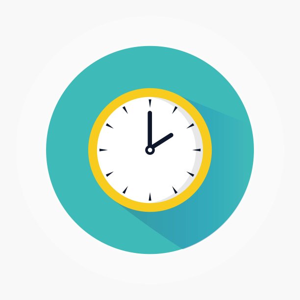 时钟矢量图标-股票矢量图片下载