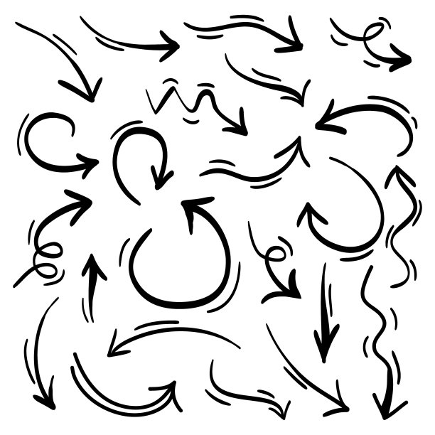 手绘箭头设置涂鸦图片下载