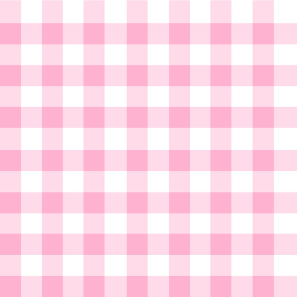 粉色格子桌布无缝图案背景。图片下载