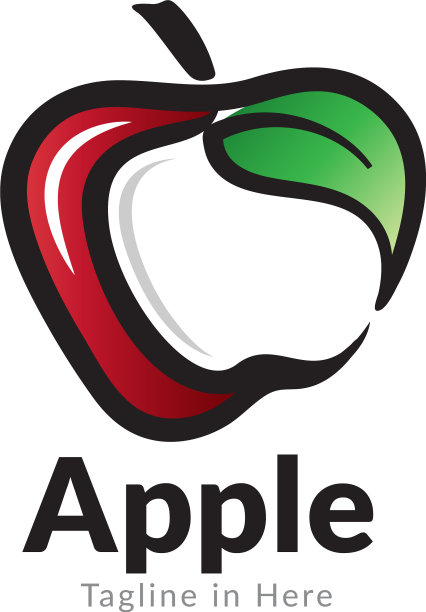 简约现代的苹果标志设计灵感图片下载