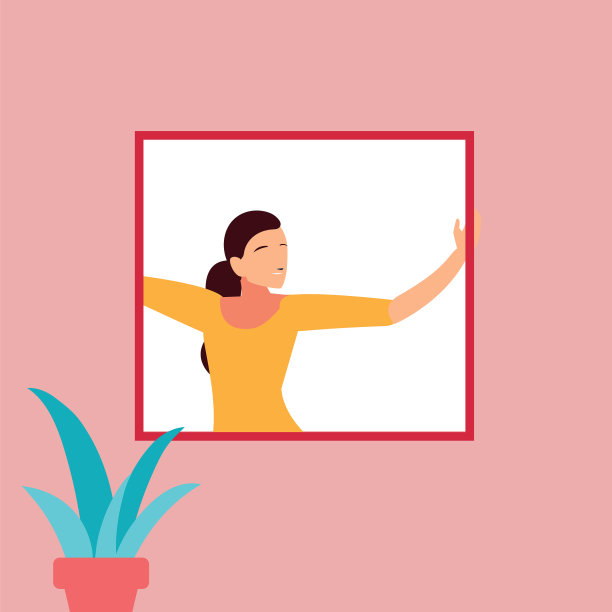 妇女在窗口做舞蹈练习在家里图片下载