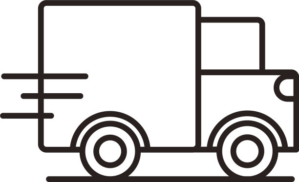 卡车送货服务线风格图标图片下载