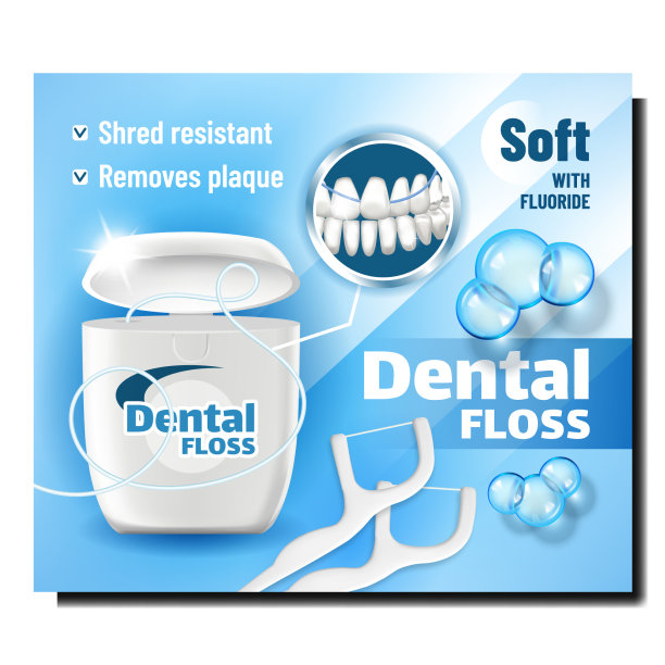 牙线口腔卫生产品横幅图片下载