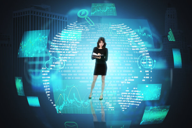 女人用笔记本，云计算图片下载