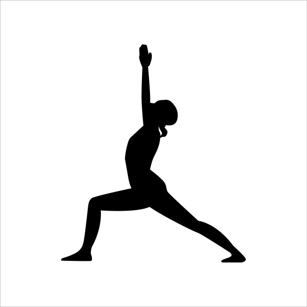 女孩的黑色剪影图片下载