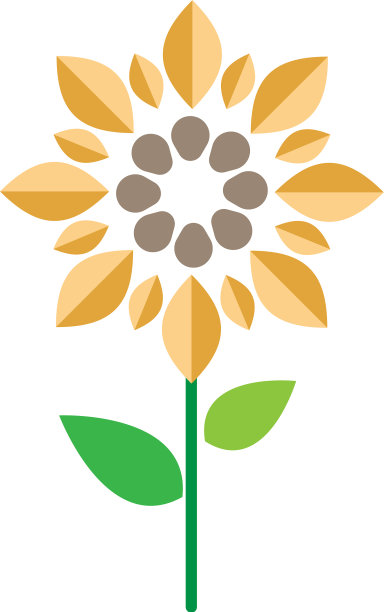 太阳花标志图标概念图片下载