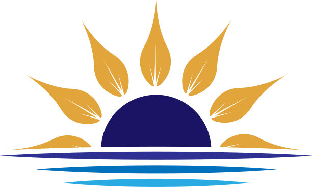 太阳花标志图标概念图片下载