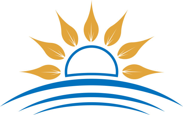 太阳花标志图标概念图片下载