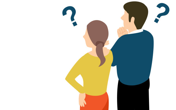 男人和女人的怀疑等距图片下载