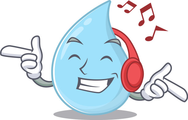 雨滴卡通在设计理念上听音乐图片下载