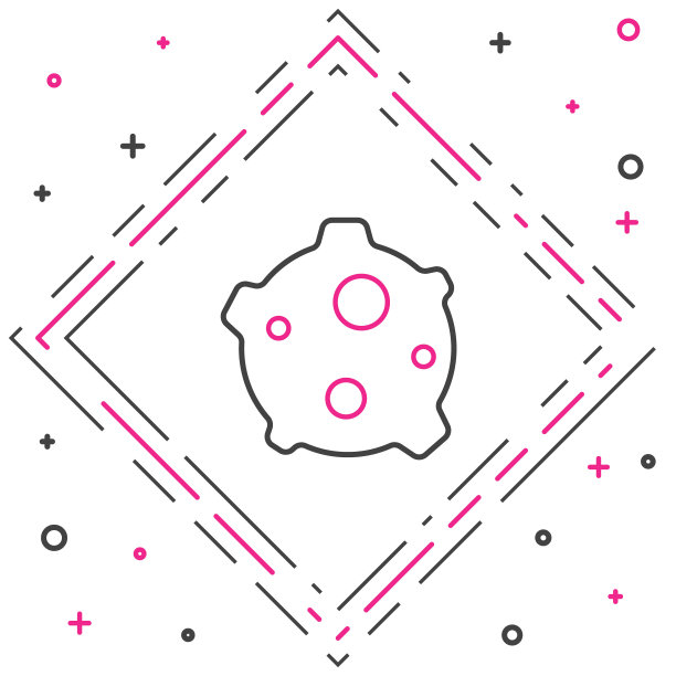 小行星线条图标图片下载