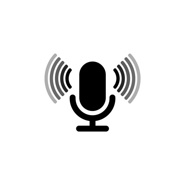 麦克风图标上孤立的白色背景eps图片下载