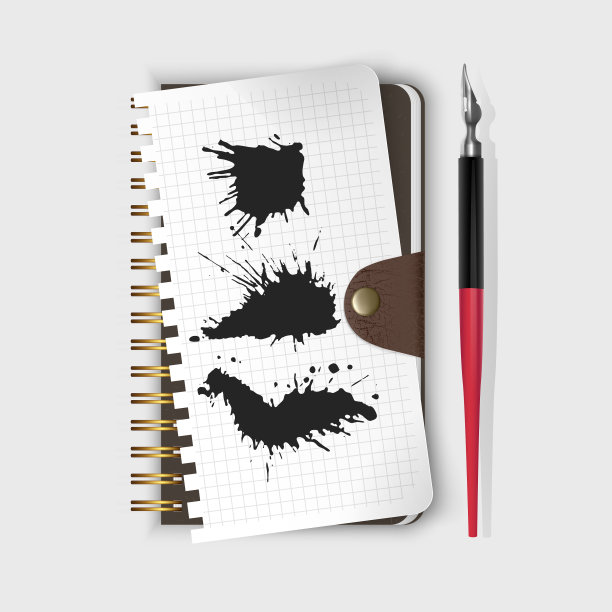 钢笔，钢笔，笔记本和黑色图片下载