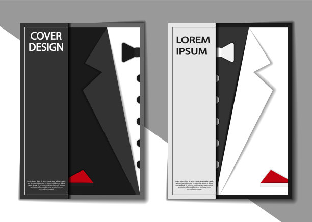 商业封面设计与燕尾服商业设计图片下载