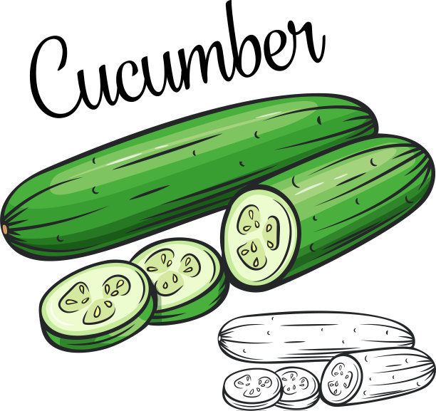 黄瓜画图标图片下载