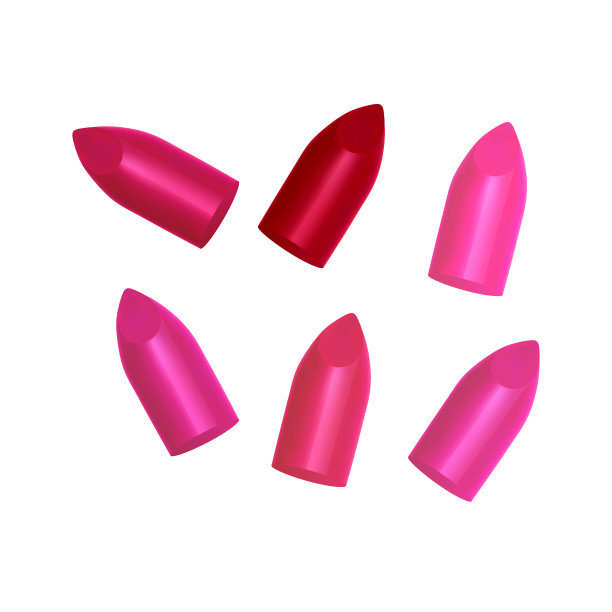 女性豪华破唇膏各种色调图片下载