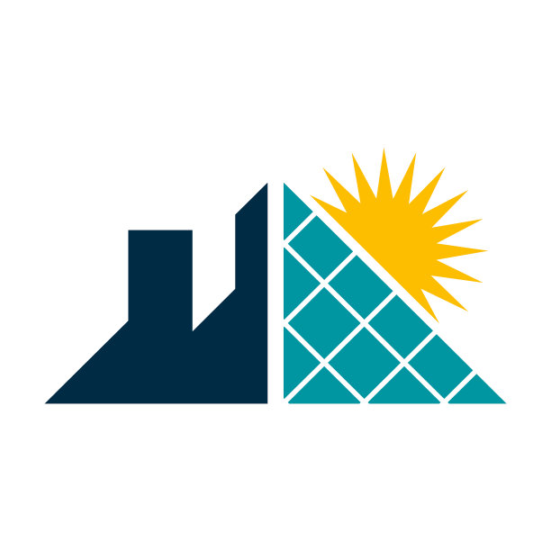 太阳能太阳能板标志房屋图片下载