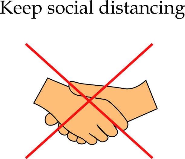 不要握手，保持社交距离图片下载