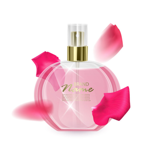 用花瓣设计化妆品广告图片下载