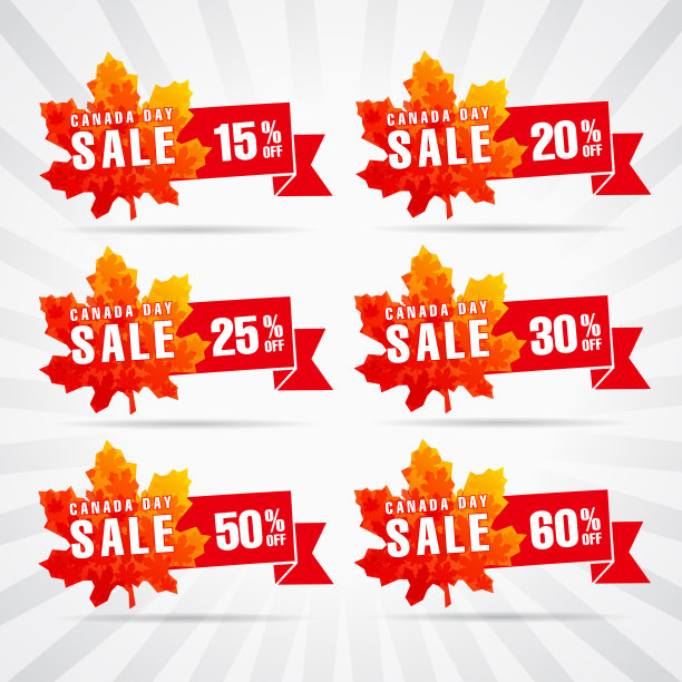 加拿大国庆日出售图片下载