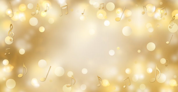 音乐和灯光背景插图图片下载